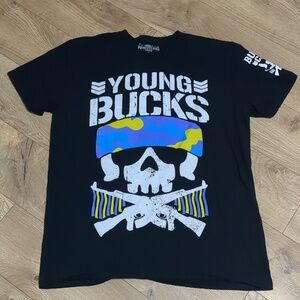 Young Bucks Bullet Club Graphic T Shirt Size Large